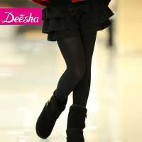 DEESHA笛莎女童韩版休闲短裤1118404黑色140