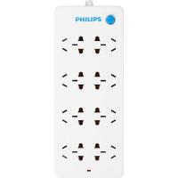 飞利浦(PHILIPS)拖线板 八口总控3米插座 排插 插线板 接线板