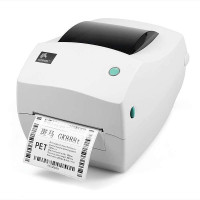 斑马（ZEBRA）GK888T不干胶条码打印机 二维码价签标签机超市价签电子面单快递单碳带热敏机 标配
