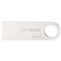 金士顿（Kingston）DTSE9H 8GB U盘 银色亮薄