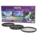 保谷（HOYA） 77mm KIT UV滤镜 CPL偏振镜 NDX8减光镜 滤镜套装