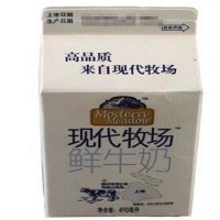 蒙牛现代牧场鲜牛奶屋顶包450ml