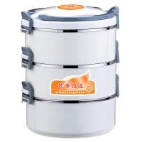 茂盛年华 三层欧香保温提篮 白色