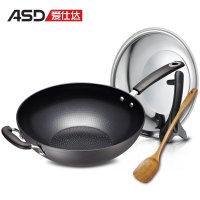 ASD爱仕达32cm陶瓷不粘炒锅少油烟可立盖WG8332NE电磁炉通用