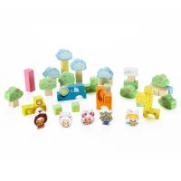 澳贝（AUBY） 喜洋洋与灰太狼 益智玩具 丛林大冒险50PCS拼插积木 465606