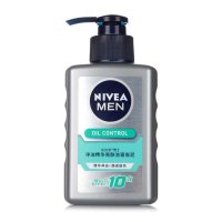 妮维雅(NIVEA)男士净油精华亮肤洁面炭泥150mL