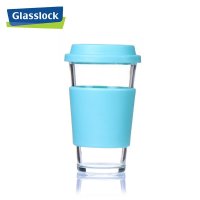 三光云彩(GLASSLOCK)韩国进口耐热钢化玻璃泡茶水杯果汁杯牛奶杯子加厚耐摔天蓝色RC106-1 500ml玻璃水杯 天蓝色