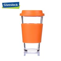 三光云彩(GLASSLOCK)韩国进口钢化耐热玻璃水杯 泡茶杯橙色 RC106-1 500ml 桔色