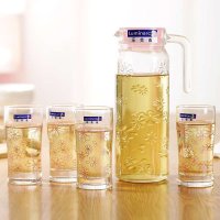 乐美雅 浮雕鹿特丹1L1水具5件套（朵趣） J6104