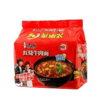 康师傅红烧牛肉五连包100g*5