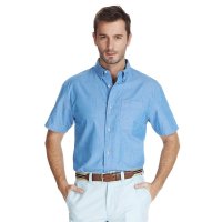 诺帝卡商务休闲男装短袖衬衫4W1950S-4QL 蓝色 XXL