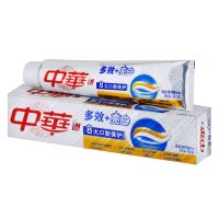 中华多效+亮白清新薄荷味牙膏90G