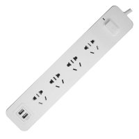 五位白色USB2.8米电源转换器