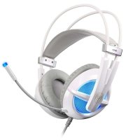 硕美科（SOMIC） G938 头戴式电脑耳麦 7.1声效专业游戏耳机 带线控 白色