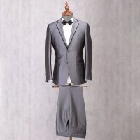 OSD奥斯迪2015秋冬新品男士西服套装灰色14QD661325-5 灰色 190/106B