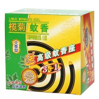 榄菊 艾草型黑蚊香3+1家庭特惠装 30盘/盒 净含量435克