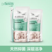 布朗博士(DrBrowns) 婴儿专用洗衣液 新生儿宝宝尿布衣物洁净液儿童洗涤清洁剂补充液 深层洁净 500ML*2袋