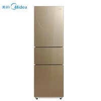 美的（Midea）BCD-212TGMA 212升 玻璃面板三门冰箱 （花律金）