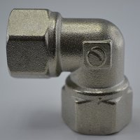 聚材网 金潮铜内丝弯头DN20 200个/箱 银色