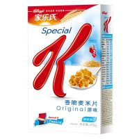 家乐氏 Kellogg’s香脆麦米片370克/盒进口麦片即食冷冲谷物早餐饮窈窕零食吃的