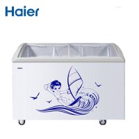 Haier海尔冰柜SC/SD-728CX冷藏冷冻转换冷柜554升商超两用大容量展示柜保鲜柜玻璃门冷冻柜雪糕柜卧式冷柜