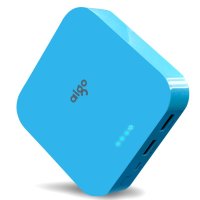 爱国者（aigo）10000毫安 OL10400 双USB输出 通用便携迷你 移动电源/充电宝蓝色