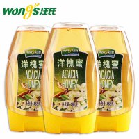 汪氏蜂蜜纯洋槐蜜 天然槐花蜜 465g*3瓶 秦岭深山直采野生土蜂蜜