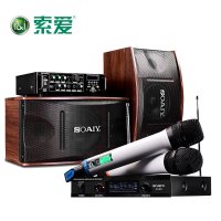 索爱（soaiy） 家庭影院音箱 专业卡包音响 ktv音箱套装 音箱卡包 CK-M3音箱+SA8003功放+