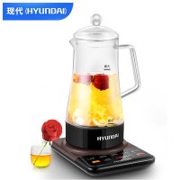 现代(HYUNDAI) QC-YS08全自动加厚玻璃花茶壶 多功能养生壶 电热水壶 分体茶壶