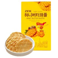 韩国进口零食进口饼干 饼干 ZEK蜂蜜黄油瓦夫饼干160g 甜品零食 韩国