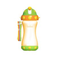 bobo乐儿宝缤纷吸管水壶380毫升橙色（ILB102-O）