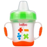 乐儿宝（bobo）安全软嘴杯PP学饮杯水杯水壶 170ML绿色 适用年龄6个月以上
