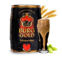 德国 Burggold 金城堡黑啤酒5L大桶装