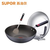 苏泊尔（SUPOR）火红点钛Pro无油烟炒锅PC30H2火红点3代不粘锅