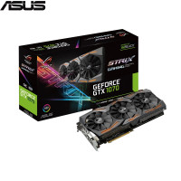 华硕(ASUS)ROG STRIX-GTX1070-O8G-GAMING猛禽OC版游戏显卡 三风扇