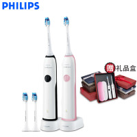 飞利浦（PHILIPS）电动牙刷HX3226/41成人充电式声波震动牙刷软毛呵护型美白牙齿 樱粉