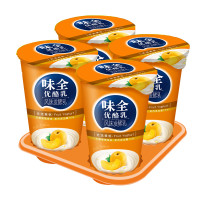 味全优酪乳脱脂黄桃果粒180g*4