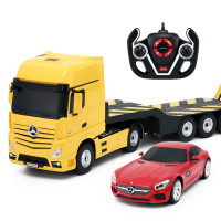 星辉遥控车（奔驰 ACTROS 奔驰AMG GT）（型号：74940 红/蓝/黄 颜色随机）