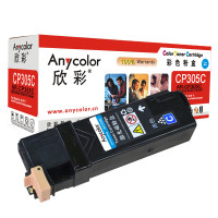 欣彩(Anycolor)CP305粉盒(专业版)AR-CP305C蓝色 适用施乐 CT201637 CP305D 蓝色