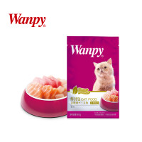 顽皮wanpy妙鲜包猫用拌饭湿粮 猫用金枪鱼&三文鱼鲜封包 80g*10 猫湿粮零食