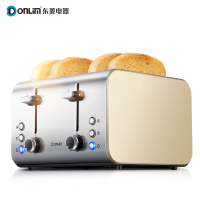 东菱（Donlim）DL-8590A烤面包机4片多士炉家用全自动不锈钢早餐机炫酷金