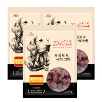 路斯宠物狗零食 手工坊高钙牛肉段200g*3袋