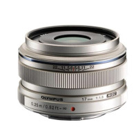 奥林巴斯（OLYMPUS） 17mm f1.8大光圈 广角 定焦 人文 风景 微单镜头 银色