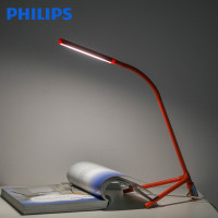 飞利浦(PHILIPS)led台灯护眼台灯现代简约卧室床头灯儿童学生书桌台灯Philips创意台灯酷泓 沙岩红