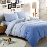 俏居(Choshome)家纺 全棉水洗棉绗缝渐变水洗棉四件套1.5m 1.8m床 150×200cm 蓝色渐变 1.2*2.0m