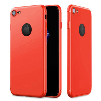 ESCASE 苹果iPhone7手机壳 苹果7手机套 苹果7保护壳 指环扣套装 男女通用 TPU中国红