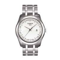天梭原装Tissot-库图系列 T035.410.11.031.00 男士石英表 白色表盘