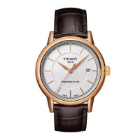 天梭TISSOT-卡森系列 T085.407.36.011.00 机械男表 白色表盘