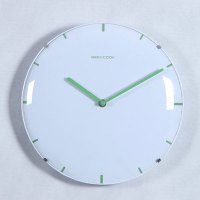 极客库GEEKCOOK创意挂钟静音客厅时尚时钟简约个性功能挂表家用石英钟表实木边框扫秒静音温度日历GK120003 刻度-原木色