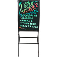 得力(deli)8733支架电子荧光板 50*70cm黑板白板 LED灯手写广告牌指示板 荧光板 展示架